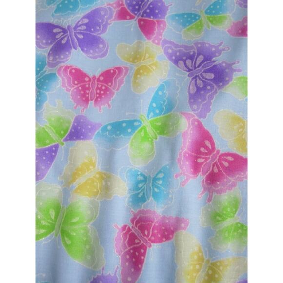 Blue butterfly crayon bag - holds 10 crayons, crayon tote, travel art bag - Picture 4 of 5